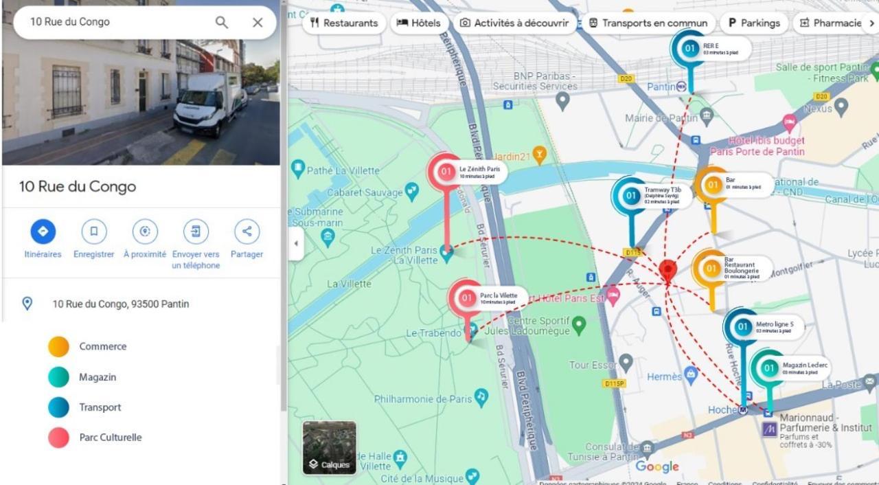 Apartament Agreable 2 Pieces A Pantin Zewnętrze zdjęcie